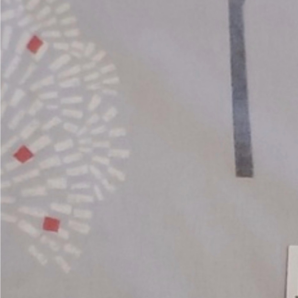 Company store queen Gray and Red Patterned flannel fitted sheet only